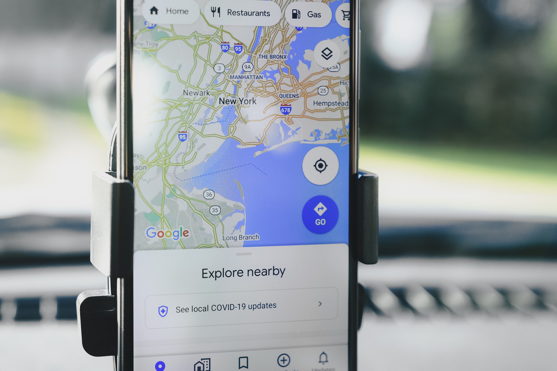 google maps nawigacja timeline oś czasu