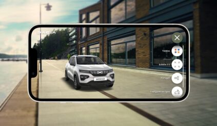 Dacia uruchomiła aplikację na smartfony z funkcją rzeczywistości rozszerzonej. Dacia AR pozwala obejrzeć samochód w skali 1:1