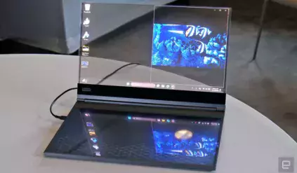 Lenovo Project Crystal to pierwszy na świecie laptop z przezroczystym wyświetlaczem microLED