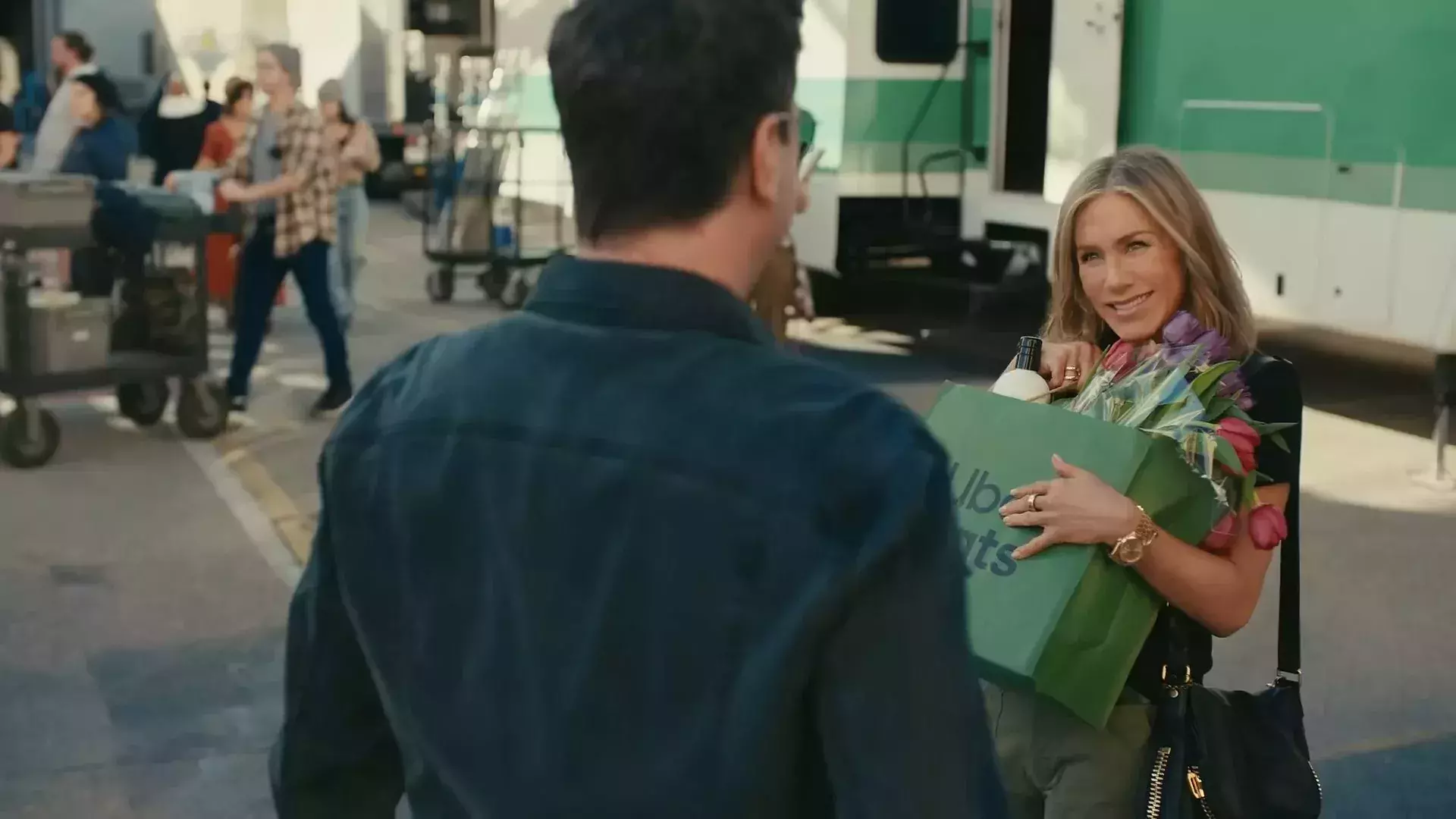 David Schwimmer / Jennifer Aniston / reklama Uber Eats na Super Bowl